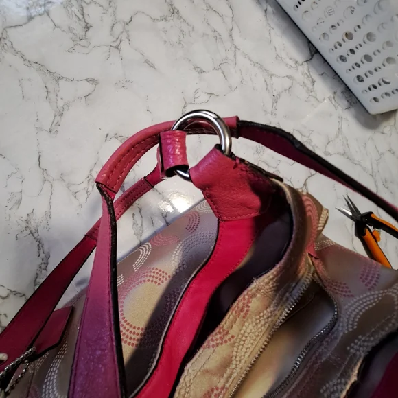 Coach handbag 👜 pink and beige - Picture 6 of 14